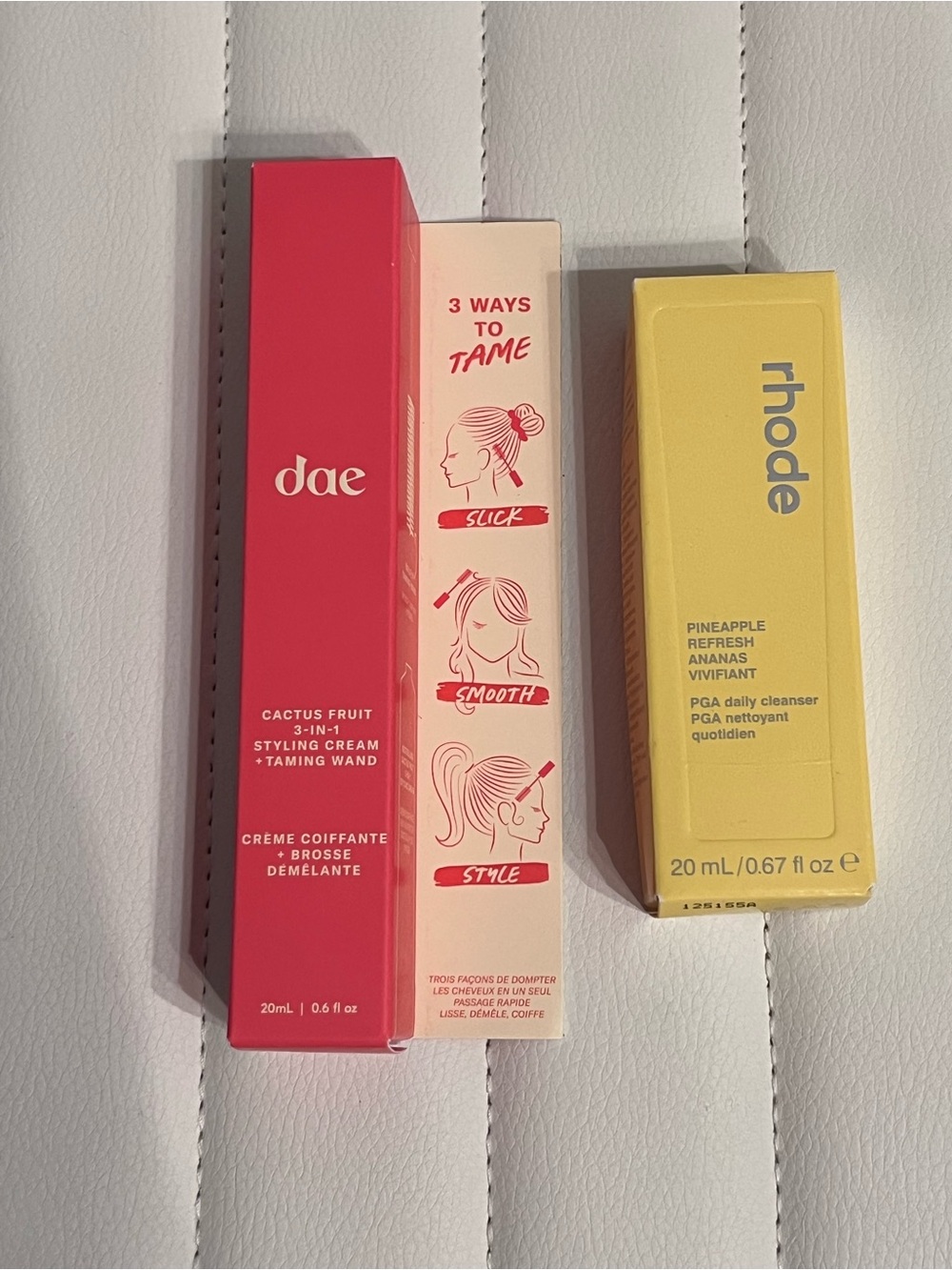 dae Cactus Fruit 3-in-1 Styling Cream wand & Rhode Pineapple Daily Cleanser